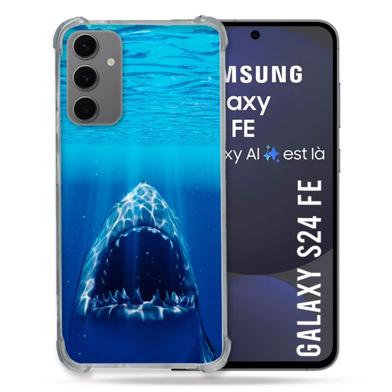 Coque Renforcée Pour Samsung Galaxy S24 FE Animal Requin Dent