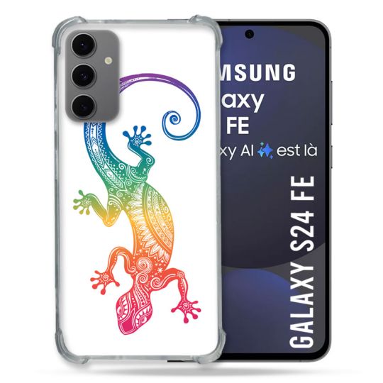 Coque Renforcée Pour Samsung Galaxy S24 FE Animal Salamandre Color