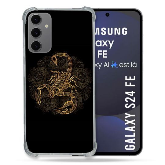 Coque Renforcée Pour Samsung Galaxy S24 FE Animal Scorpion Fresque