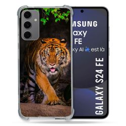 Coque Renforcée Pour Samsung Galaxy S24 FE Animal Tigre Jungle