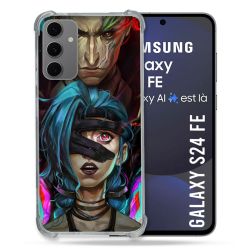 Coque Renforcée Pour Samsung Galaxy S24 FE Arcane Jynx Bleu