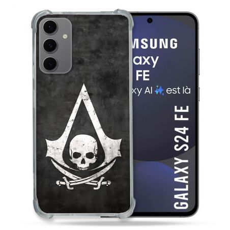 Coque Renforcée Pour Samsung Galaxy S24 FE Assassin Creed Tete Mort