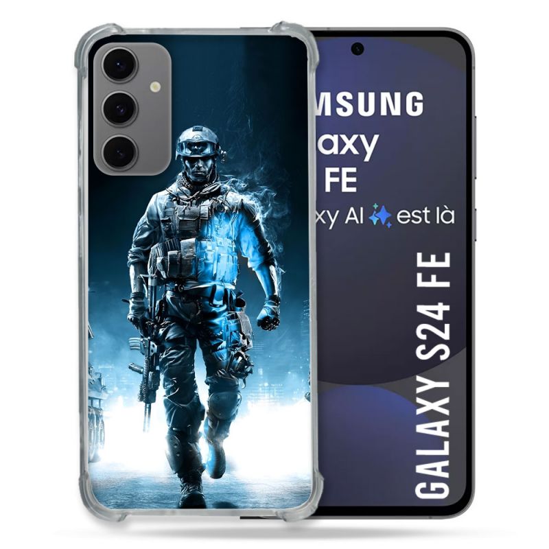 Coque Renforcée Pour Samsung Galaxy S24 FE Call Of Duty Guerrier