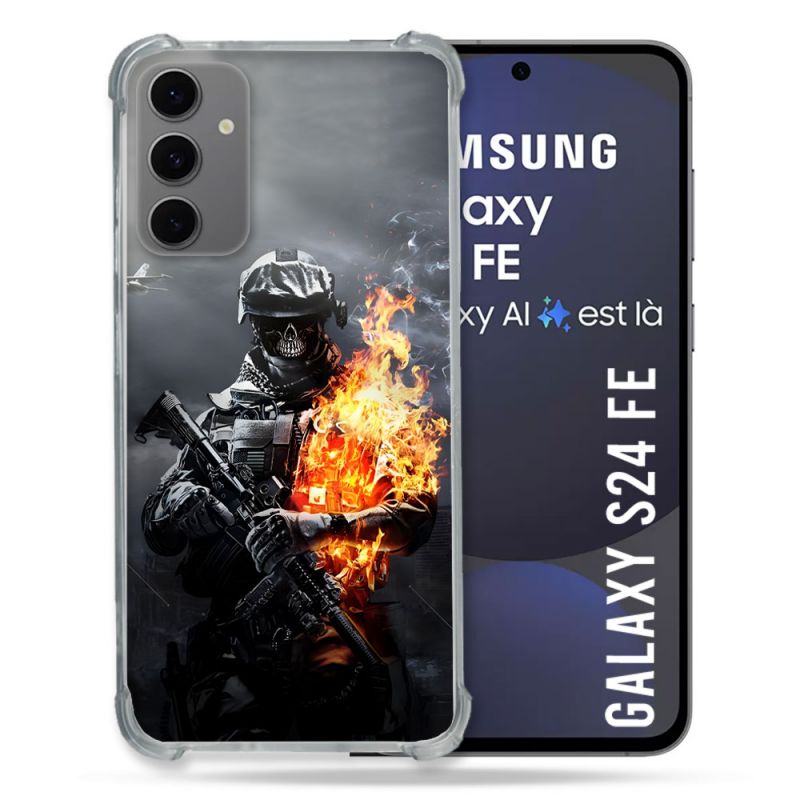 Coque Renforcée Pour Samsung Galaxy S24 FE Call Of Duty Squelette