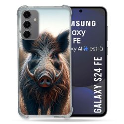 Coque Renforcée Pour Samsung Galaxy S24 FE Chasse Sanglier Attaque