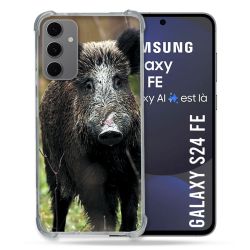 Coque Renforcée Pour Samsung Galaxy S24 FE Chasse Sanglier bois