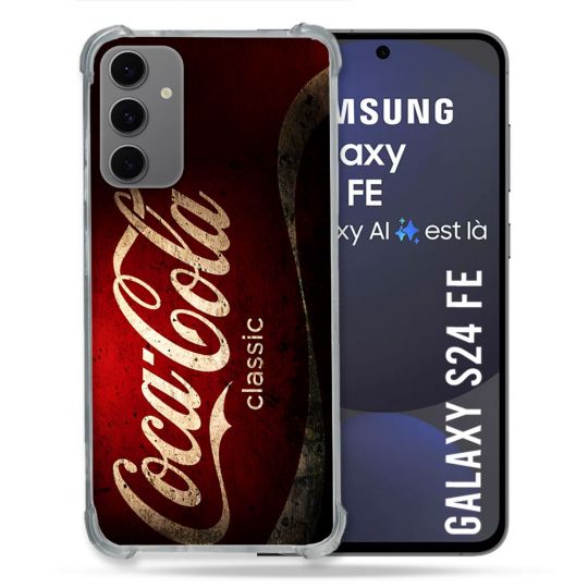 Coque Renforcée Pour Samsung Galaxy S24 FE Coca Cola Classique