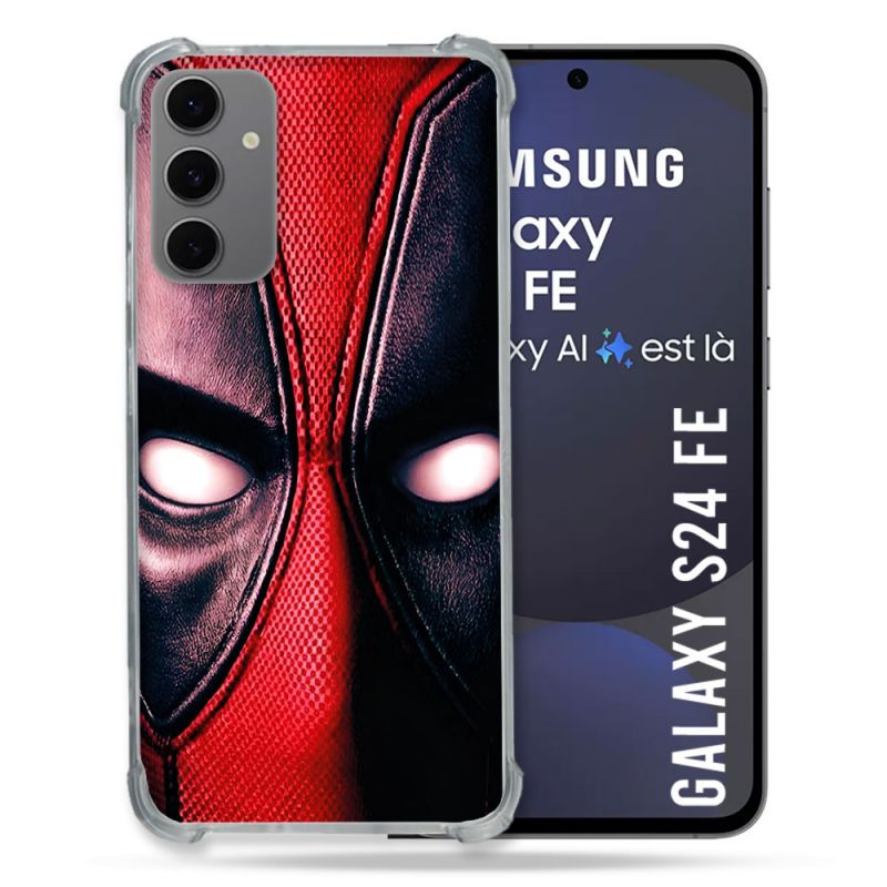 Coque Renforcée Pour Samsung Galaxy S24 FE Deadpool Yeux