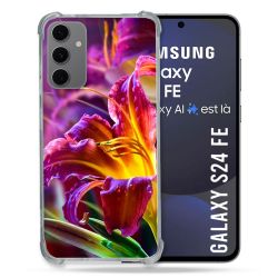 Coque Renforcée Pour Samsung Galaxy S24 FE Fleur Lys Color
