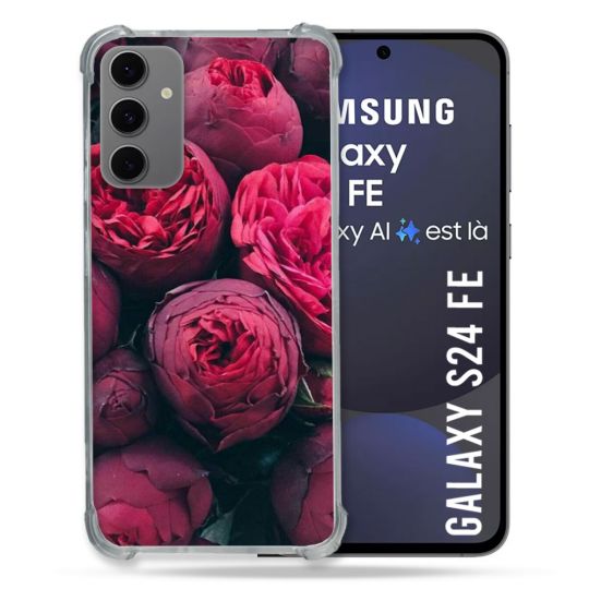 Coque Renforcée Pour Samsung Galaxy S24 FE Fleur Pivoine