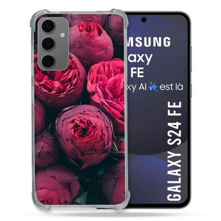 Coque Renforcée Pour Samsung Galaxy S24 FE Fleur Pivoine