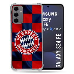 Coque Renforcée Pour Samsung Galaxy S24 FE Foot Bayern Munich Carreaux