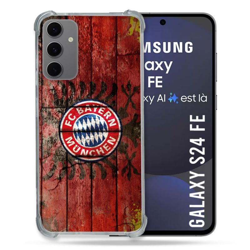 Coque Renforcée Pour Samsung Galaxy S24 FE Foot Bayern Munich Drapeau