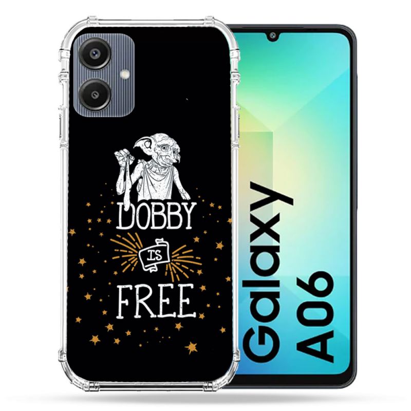Coque Renforcée Pour Samsung Galaxy A06 Harry Potter Dobby Free Noir