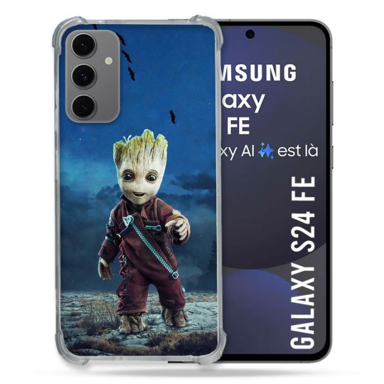Coque Renforcée Pour Samsung Galaxy S24 FE Groot Bleu