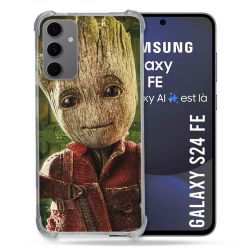 Coque Renforcée Pour Samsung Galaxy S24 FE Groot Vert