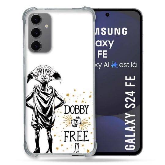 Coque Renforcée Pour Samsung Galaxy S24 FE Harry Potter Dobby Free Blanc