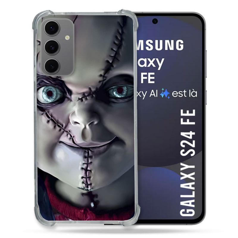 Coque Renforcée Pour Samsung Galaxy S24 FE Horreur Chucky Cicatrice
