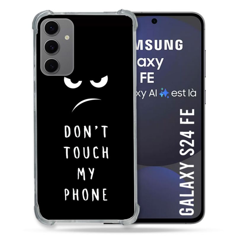 Coque Renforcée Pour Samsung Galaxy S24 FE Humour Don't Touch