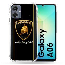 Coque Renforcée Pour Samsung Galaxy A06 Lamborghini Carbone