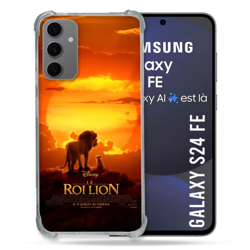 Coque Renforcée Pour Samsung Galaxy S24 FE Le Roi Lion Affiche