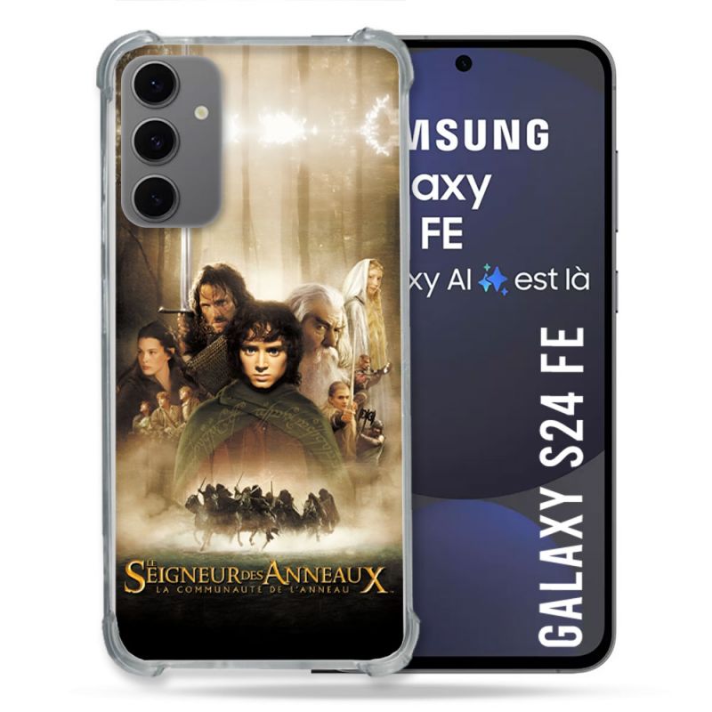Coque Renforcée Pour Samsung Galaxy S24 FE Le seigneur Des Anneaux Affiche