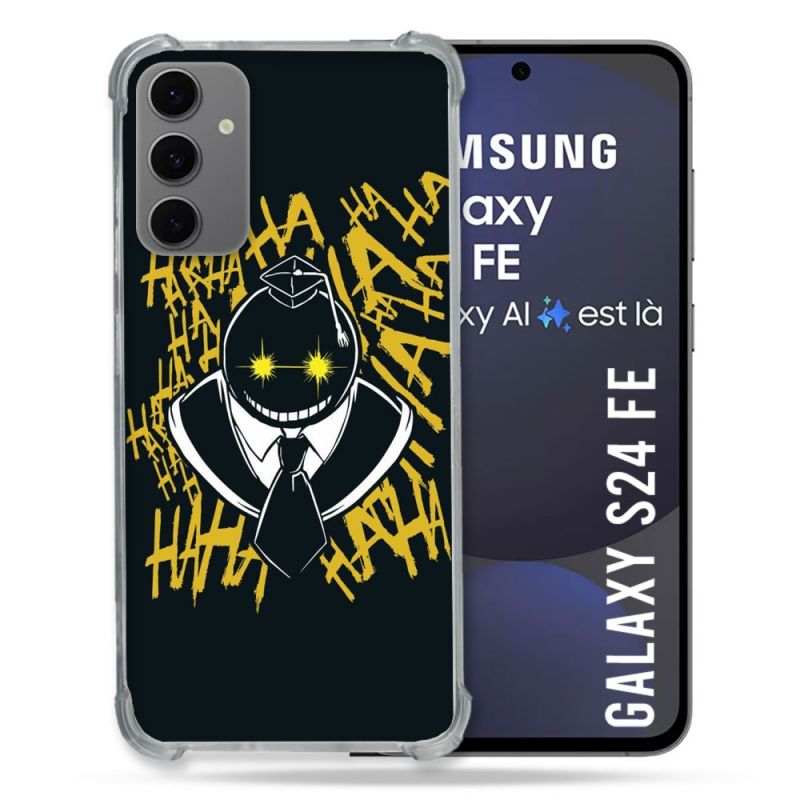 Coque Renforcée Pour Samsung Galaxy S24 FE Manga Assassination Classroom Kuro Noir
