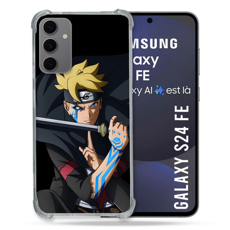 Coque Renforcée Pour Samsung Galaxy S24 FE Manga Boruto Tatouage