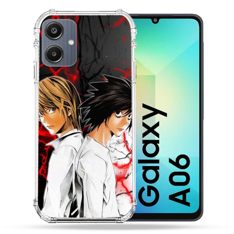 Coque Renforcée Pour Samsung Galaxy A06 Manga Death Note Duo