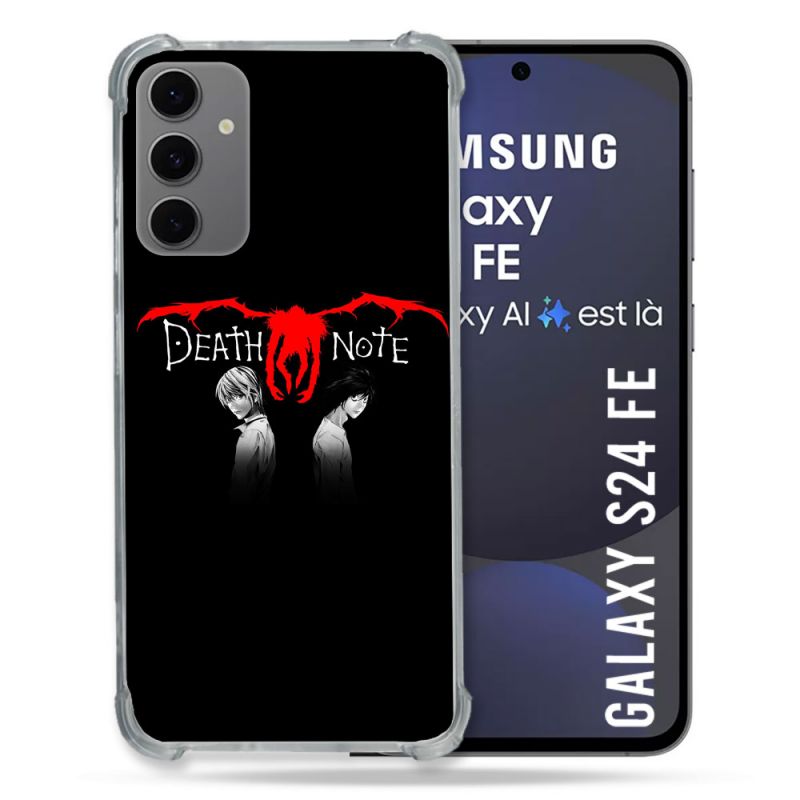 Coque Renforcée Pour Samsung Galaxy S24 FE Manga Death Note Noir
