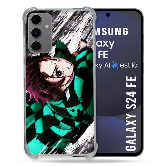 Coque Renforcée Pour Samsung Galaxy S24 FE Manga Demon Slayer Tanjiro