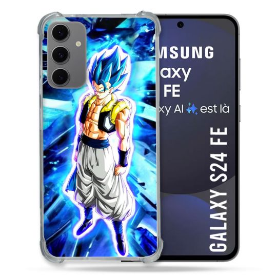 Coque Renforcée Pour Samsung Galaxy S24 FE Manga Dragon Ball Gogeta Lumiere