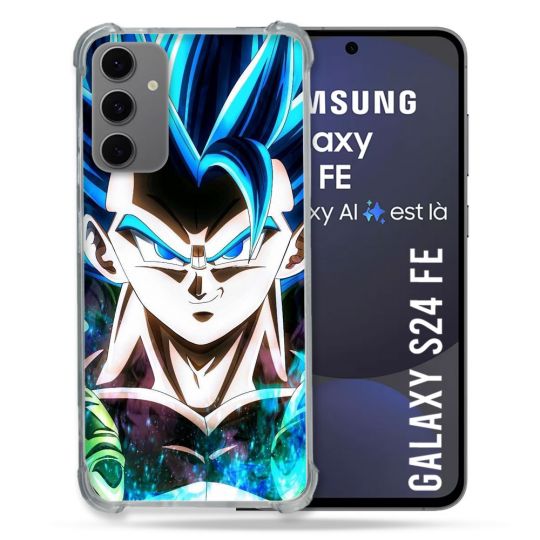 Coque Renforcée Pour Samsung Galaxy S24 FE Manga Dragon Ball Gogeta Visage