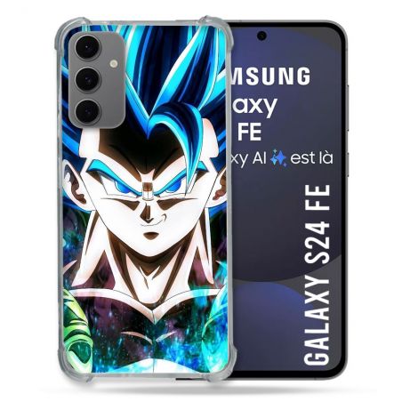 Coque Renforcée Pour Samsung Galaxy S24 FE Manga Dragon Ball Gogeta Visage