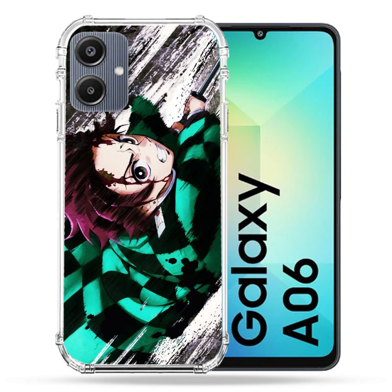 Coque Renforcée Pour Samsung Galaxy A06 Manga Demon Slayer Tanjiro