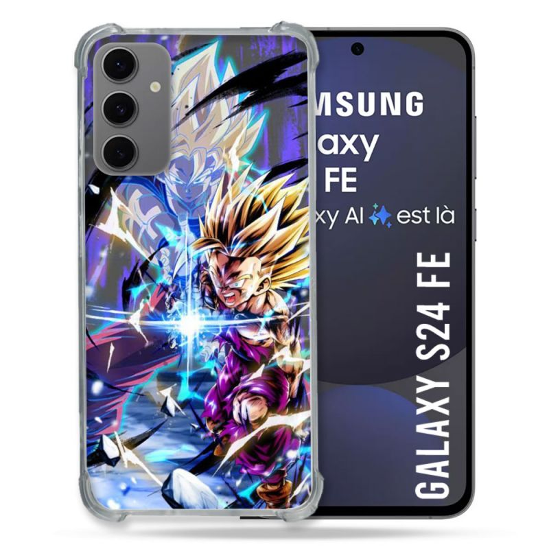 Coque Renforcée Pour Samsung Galaxy S24 FE Manga Dragon Ball Sangohan Duo