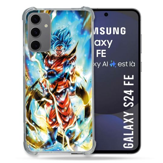 Coque Renforcée Pour Samsung Galaxy S24 FE Manga Dragon Ball Sangoku Blanc