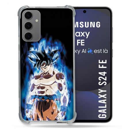 Coque Renforcée Pour Samsung Galaxy S24 FE Manga Dragon Ball Sangoku Noir