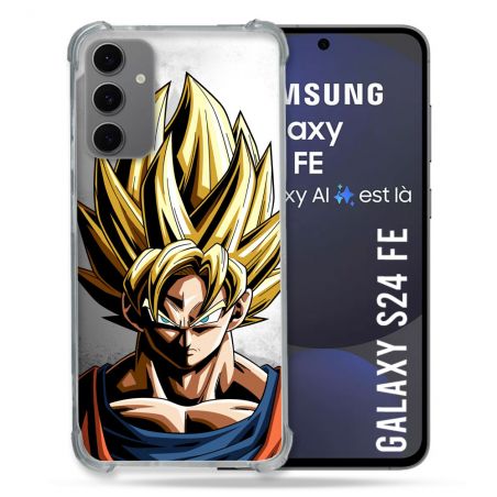 Coque Renforcée Pour Samsung Galaxy S24 FE Manga Dragon Ball Sangoku Portrait