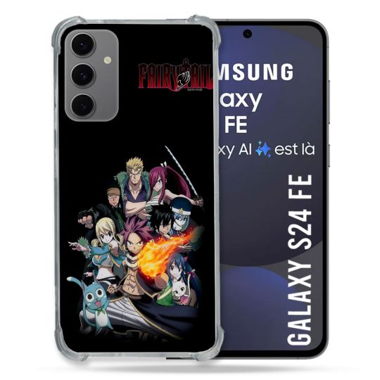 Coque Renforcée Pour Samsung Galaxy S24 FE Manga Fairy Tail Logo Team