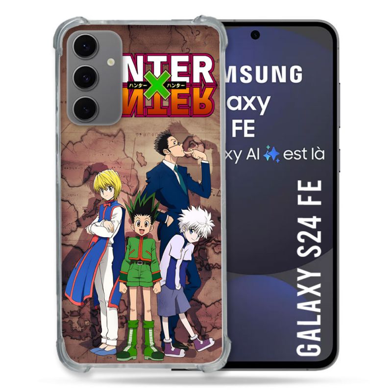 Coque Renforcée Pour Samsung Galaxy S24 FE Manga Hunter X Hunter Vintage