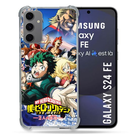 Coque Renforcée Pour Samsung Galaxy S24 FE Manga My Hero Academia Affiche