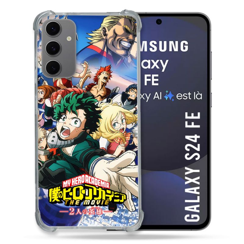Coque Renforcée Pour Samsung Galaxy S24 FE Manga My Hero Academia Affiche