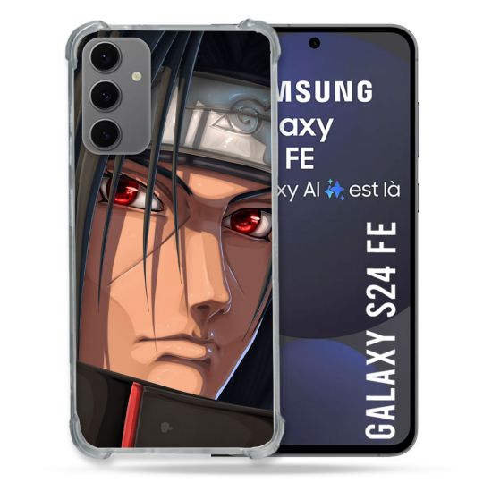 Coque Renforcée Pour Samsung Galaxy S24 FE Manga Naruto Itachi Visage