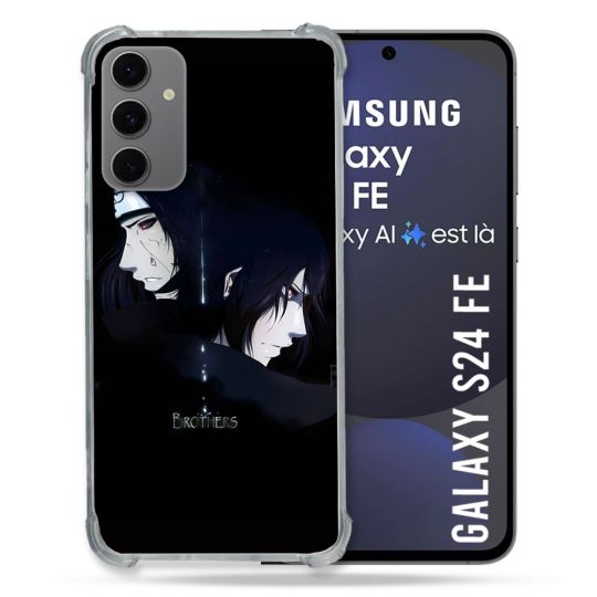 Coque Renforcée Pour Samsung Galaxy S24 FE Manga Naruto Sasuke Itachi