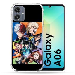 Coque Renforcée Pour Samsung Galaxy A06 Manga My Hero Academia Noir
