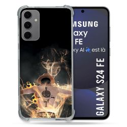 Coque Renforcée Pour Samsung Galaxy S24 FE Manga One Piece Ace Noir