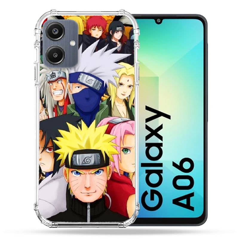 Coque Renforcée Pour Samsung Galaxy A06 Manga Naruto Team