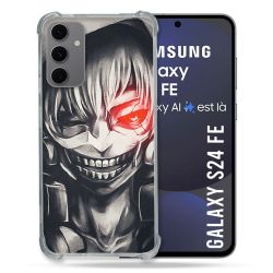 Coque Renforcée Pour Samsung Galaxy S24 FE Manga Tokyo Ghoul Kaneki Noir