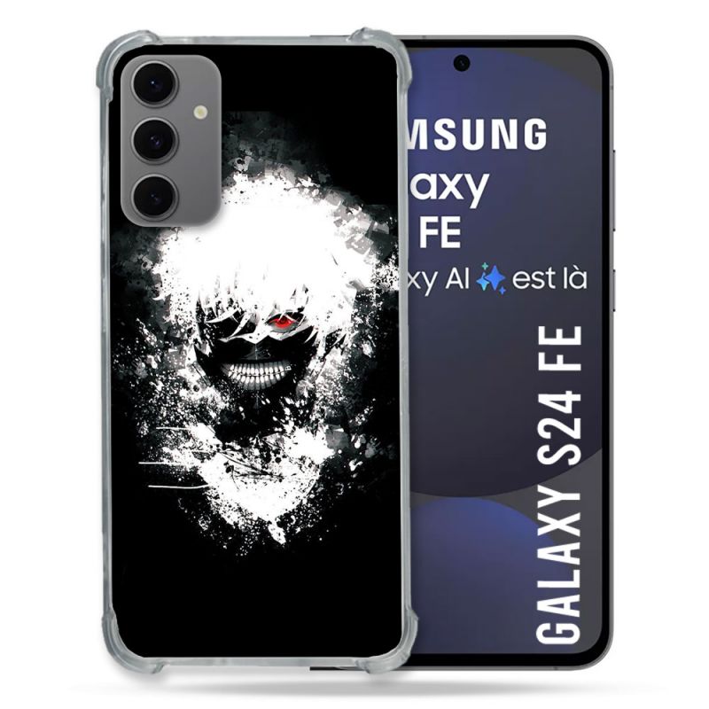 Coque Renforcée Pour Samsung Galaxy S24 FE Manga Tokyo Ghoul Kaneki Tag